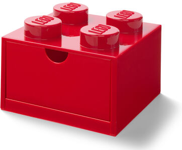 LEGO Skrivebordsskuff 4, Rød