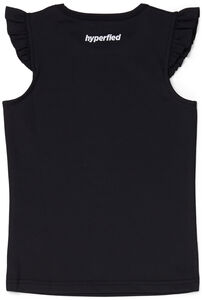 Hyperfied Frill Tank Top, Anthracite
