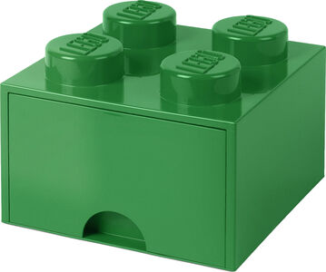 LEGO Oppbevaringsboks med Skuff 4, Grønn