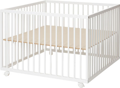 BabyDan Comfort Lekegrind 99x99x73 cm, Hvit