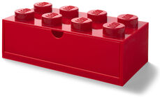 LEGO Oppbevaring Skrivebordsskuff 8, Rød