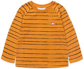 Luca & Lola Persano Langermet T-Skjorte, Mustard Stripes