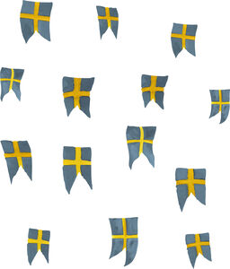That's Mine Wallsticker Svensk Flagg 14 stk