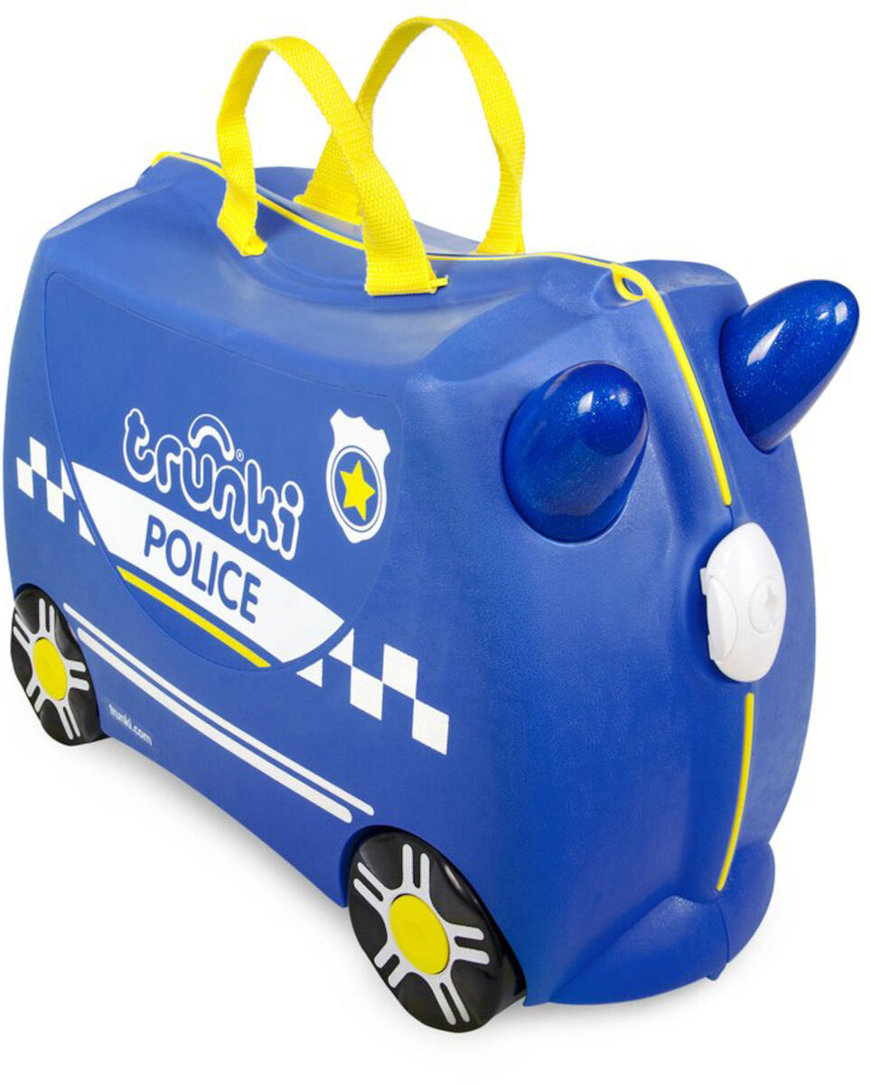 Trunki Percy The Police Car Trillekoffert 18L, Blue