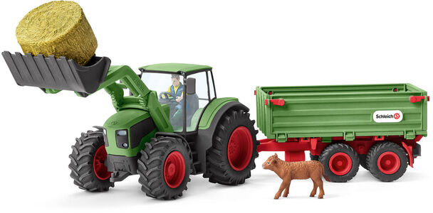 Schleich Traktor med Tilhenger