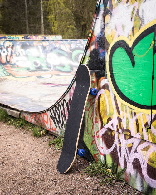 Pinepeak Skateboard, Svart/Grønn