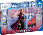 Ravensburger Puslespill Frozen 2 Glitter Sterke Søstre 100 Brikker