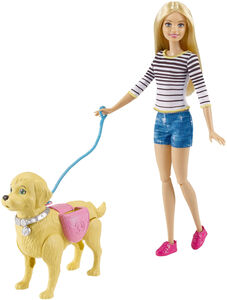 Barbie Walk & Potty Pup Lekesett