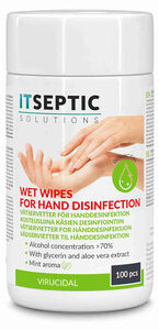 ITSEPTIC Hånddesinfeksjon Våtservietter Liten 100 stk