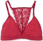Milki Soft Lace Amme-BH, Wine Red