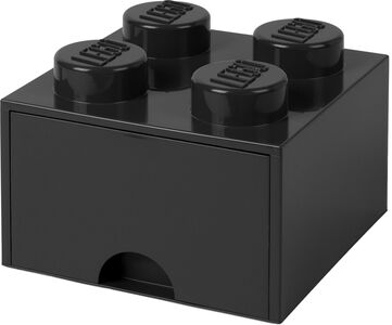 LEGO Oppbevaringsboks med Skuff 4, Svart