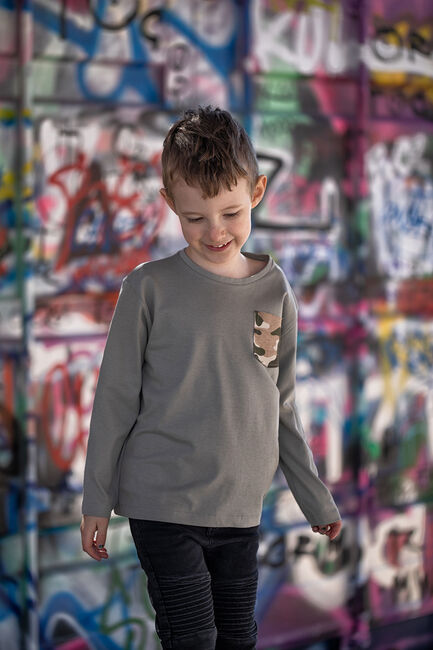 Luca & Lola Piero Langermet T-Skjorte, Khaki