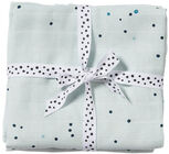 Done By Deer Teppe Dreamy Dots 120x120 2-pack, Blue