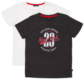 Luca & Lola Riccione T-Shirt 2-pack, Black/White