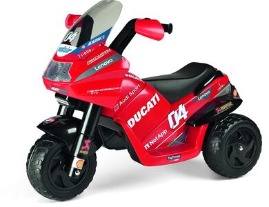 PegPérego Mini Ducati EVO Motorsykkel, Rød