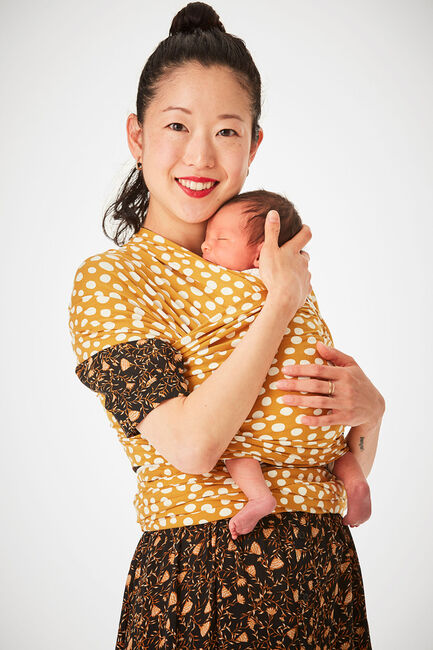 Coracor Bæresjal Abstract Dot, Mustard 