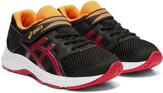 Asics Contend 5 PS Sneaker, Black/Speed Red