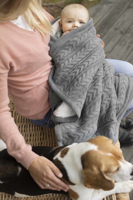 Vinter & Bloom Teppe Cuddly, Dove Grey