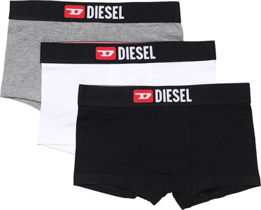 Diesel UMBX Damien Boksershorts 3-Pack, Black/White/Grey Melange