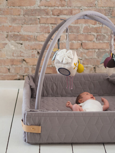 FILIBABBA Soft Quilt Babygym, Dark Grey