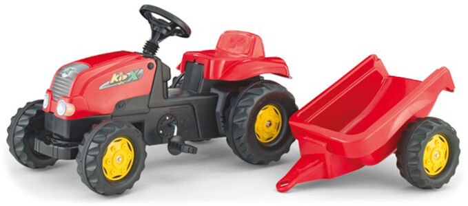 Rolly Toys Traktor med Henger Kid Rød