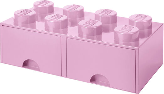 LEGO Oppbevaringsboks med Skuff 8, Rosa