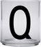 Design Letters Drikkeglass, Q