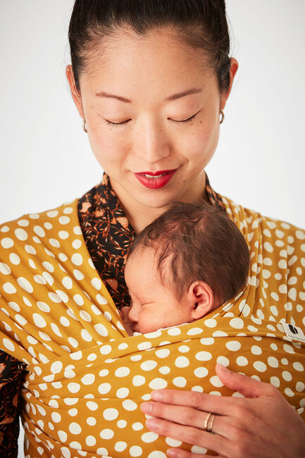 Coracor Bæresjal Abstract Dot, Mustard 