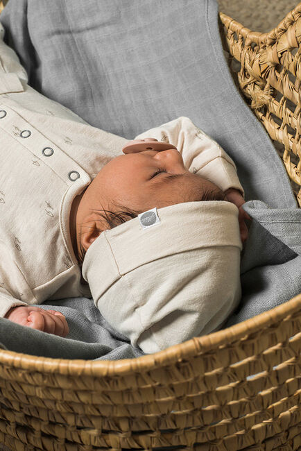 Jollein Musselinteppe Bamboo 4-Pack, Storm Grey