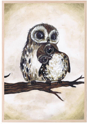That's Mine Poster Love Owls 30x40