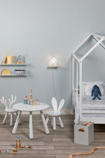 Minitude Nordic JAX Juniorseng med Madrass 70x140, Hvit