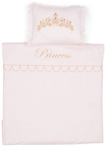 Minitude Princess Sengesett 80x100, Chalk Pink