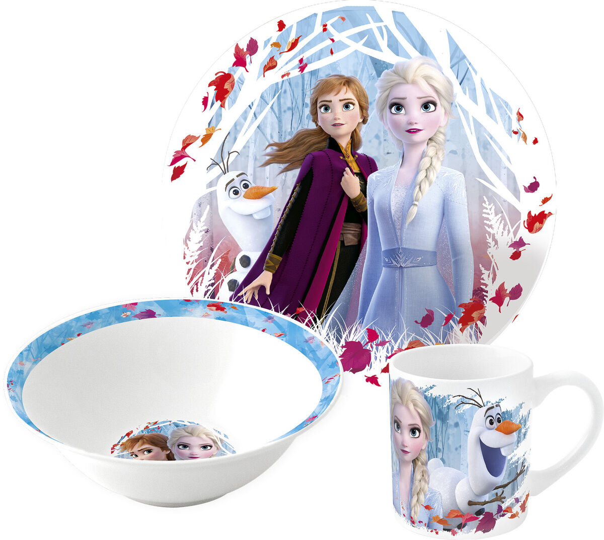Disney Frozen Servise Keramik, Blå