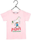 Pippi Langstrømpe T-Skjorte, Rosa