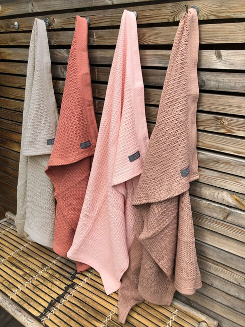 Vinter & Bloom Soft Grid Babyteppe, Cloud Pink