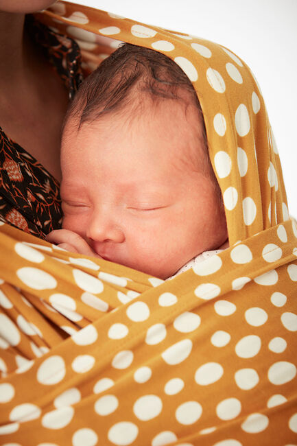 Coracor Bæresjal Abstract Dot, Mustard 