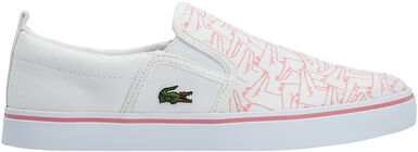 Lacoste Gazon 318 Sneaker, White/Pink