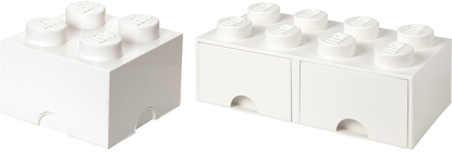 LEGO Oppbevaringspakke Liten/Stor, Hvit