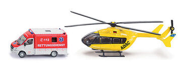 Siku Ambulanse & Helikopter Sett 1:87