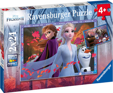 Ravensburger Disney Frozen Puslespill, 2x24 Brikker